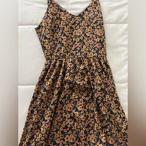 SHEIN Yellow Floral Spring Dress